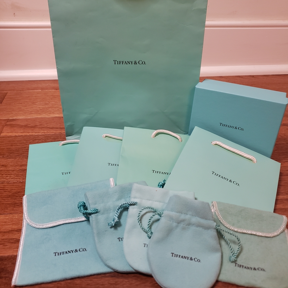 Tiffany & Co. Iconic Blue Gift Bags and Pouches